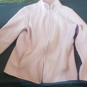 Croft & Barrow Women's Pink Quilted Zipper Jacket PXS